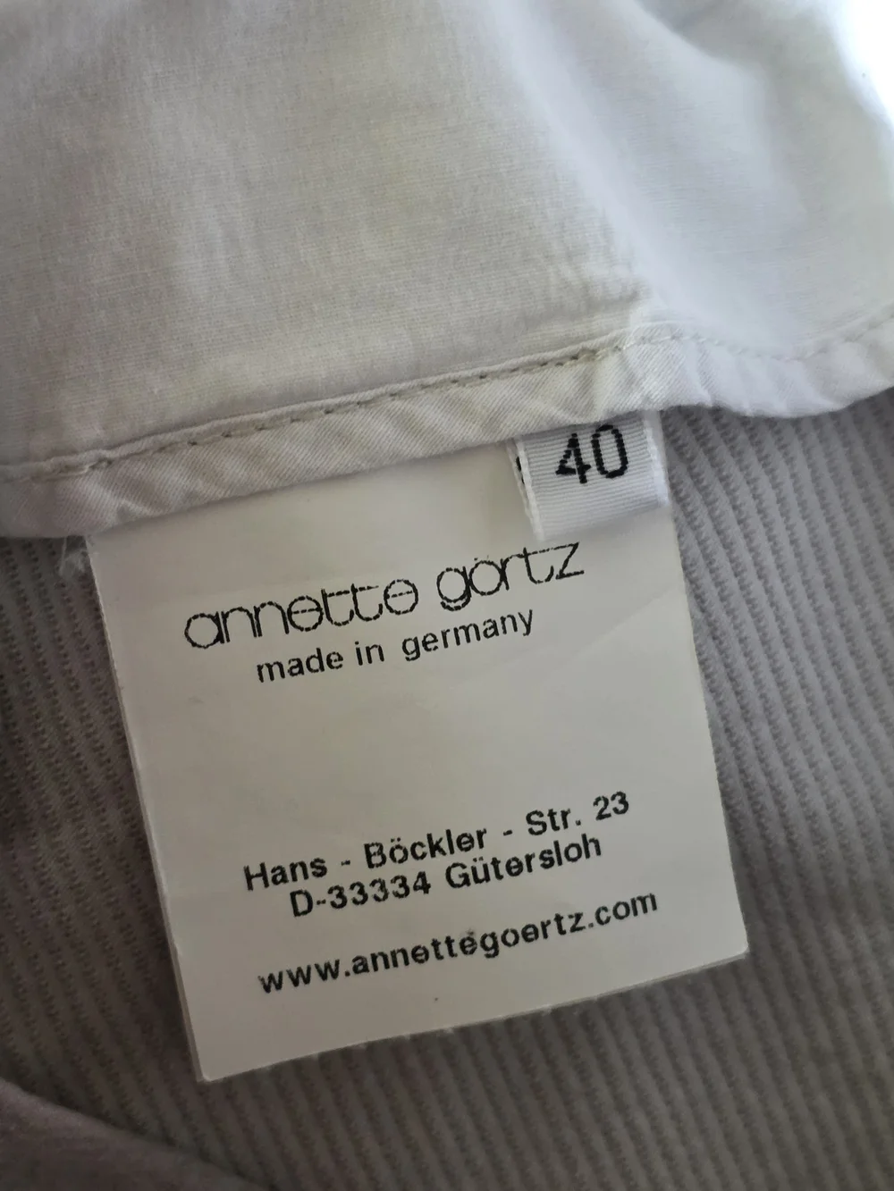 Annette Gortz 10 Euro 40 Artsy Cropped Trousers Luxury Ribbed Black & White - Picture 11 of 15